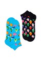 Happy Socks Set de sosete unisex cu imprimeu, 2 perechi Femei