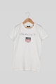 Gant Tricou din bumbac cu imprimeu logo Shield Baieti