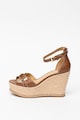 Michael Kors Sandale wedge tip espadrile de piele Ripley Femei