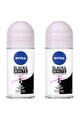 Nivea Deodorant roll-on  Invisible for Black&White Clear, 2 x 50 ml Femei