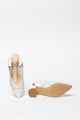 Gioseppo Pantofi slingback de piele cu aspect tesut Canadice Femei