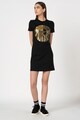 Versace Jeans Couture Rochie tip tricou cu logo metalizat Femei