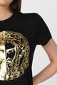 Versace Jeans Couture Rochie tip tricou cu logo metalizat Femei