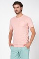 Jack & Jones Tricou slim fit cu decolteu la baza gatului si buzunar aplicat Pierce Barbati