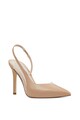 NINE WEST Pantofi stiletto slingback de piele Toffee Femei