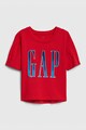 GAP Tricou cu decolteu la baza gatului si imprimeu logo 15 Fete