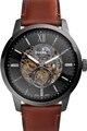 Fossil Ceas automatic cu o curea de piele Townsman Barbati