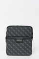 GUESS Geanta crossbody din piele ecologica, cu aspect monograma si logo Dan Barbati