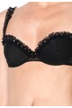 Dsquared2 Sutien balconette negru cu dantela si tinte Femei