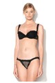 Dsquared2 Sutien balconette negru cu dantela si tinte Femei