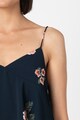 Pepe Jeans London Top cu decolteu in V, imprimeu floral si volane Lea Femei