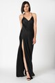 Pepe Jeans London Rochie de satin cu slit lateral Alma Femei