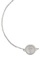 OXETTE Bratara din argint 925 veritabil cu pandantiv circular Femei
