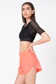 Puma Tricou crop din plasa, cu design 2in1, pentru fitness Femei