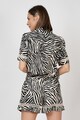 Nighters Pijama scurta cu imprimeu zebra Femei