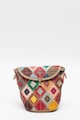 Pellearts Geanta bucket mica de piele cu design patchwork Femei