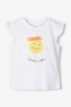 NAME IT Tricou din amestec de bumbac organic, cu imprimeu Fete