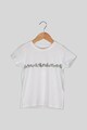 NAME IT Tricou din amestec de bumbac organic cu decolteu la baza gatului Fete