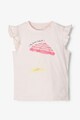 NAME IT Tricou din amestec de bumbac organic, cu imprimeu Fete