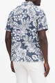 Banana Republic Camasa slim fit din in, cu maneca scurta si imprimeu tropical Barbati