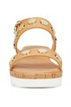 NINE WEST Sandale wedge de piele ecologica, cu tinte Blise Femei