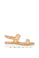 NINE WEST Sandale wedge de piele ecologica, cu tinte Blise Femei