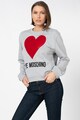 Love Moschino Bluza sport cu imprimeu logo supradimensionat Femei