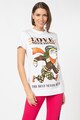 Love Moschino Tricou de bumbac cu imprimeu grafic Femei