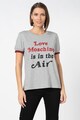 Love Moschino Tricou cu imprimeu text contrastant Femei