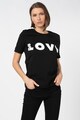 Love Moschino Tricou cu imprimeu cauciucat Femei