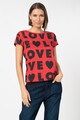 Love Moschino Tricou cu imprimeu tex Femei