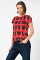 Love Moschino Tricou cu imprimeu tex Femei