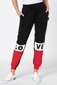 Love Moschino Pantaloni sport cu model colorblock Femei