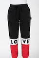 Love Moschino Pantaloni sport cu model colorblock Femei