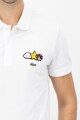 Lacoste Tricou polo de bumbac cu aplicatie grafica pe piept Barbati