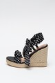 Ted Baker Sandale wedge tip espadrile cu buline Marriy Femei