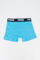 Puma Set de boxeri 2 perechi, cu banda logo in talie, Bleumarin/Albastru aqua Baieti