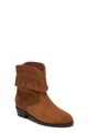 Pepe Jeans London Botine de piele nabuc cu toc masiv Western Fete