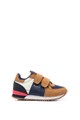 Pepe Jeans London Pantofi sport de piele ecologica cu velcro Baieti