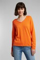 EDC by Esprit Pulover cu decolteu in V si aspect de tricot fin Femei