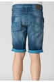 Jack & Jones Bermude albastre din denim decolorat Tristan Barbati