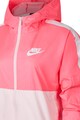 Nike Jacheta cu gluga si model colorblock Femei