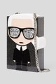 Karl Lagerfeld Geanta minaudiere cu aspect stralucitor Ikonik Karl Femei