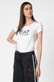 EA7 Tricou cu decolteu rotund si logo Femei