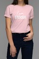 Andreea Raicu Organikuspamut póló feliratos mintával női