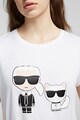 Karl Lagerfeld Tricou cu Choupette si Karl Femei