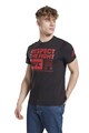 Reebok Tricou slim fit cu imprimeu text pentru arte martiale UFC FG Barbati