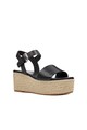 NINE WEST Sandale wedge tip espadrile din piele Emerson Femei