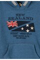 New Zealand Auckland Hanorac albastru petrol cu broderie Baieti
