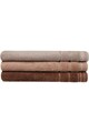 Beverly Hills Polo Club Set 3 prosoape  100% bumbac, 480 gr/m², 70 x 140 cm, maro inchis, maro, maro deschis Femei